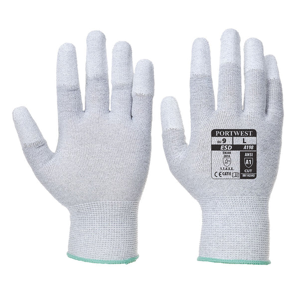 A198 - Antistatic PU Fingertip Glove (Pack of 15)