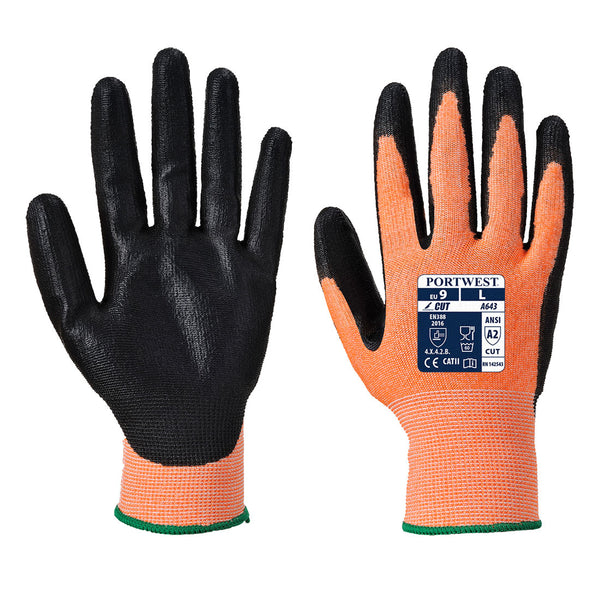 A643 - Amber Cut Glove - Nitrile Foam (Pack of 5)