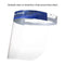 Lightweight Safety Face Shield - Clear Plastic Protective Work Masks (Pack of 10)